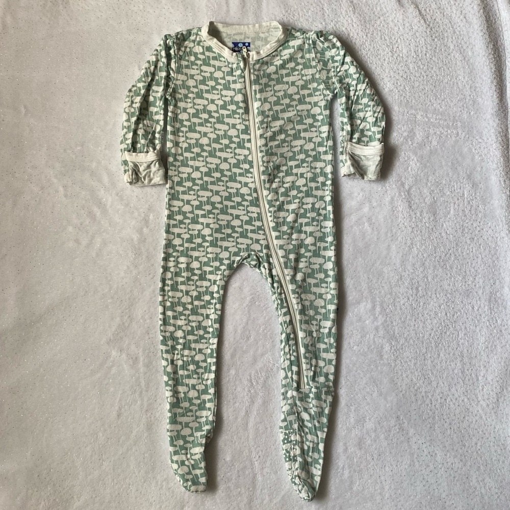 KicKee Pants Footie Zipper Pajama 6-9 months